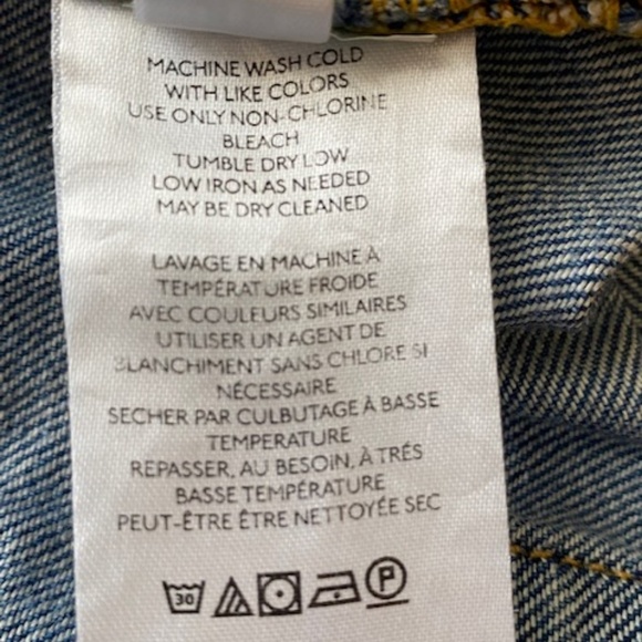 We The Free People Maggie Ripped Crop Straight Leg Light Wash Size 30 - Picture 11 of 16